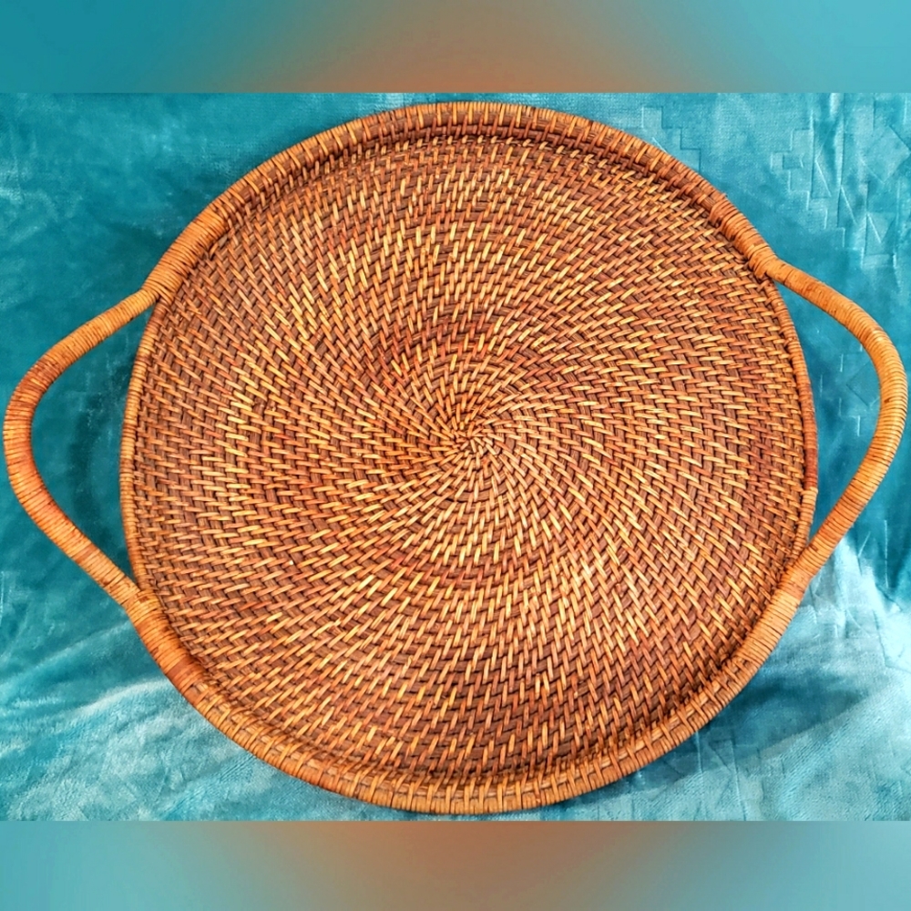 Pampered Chef Woven Creations pizza stone serving platter